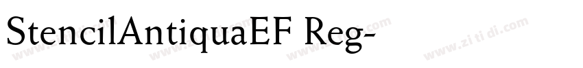 StencilAntiquaEF Reg字体转换